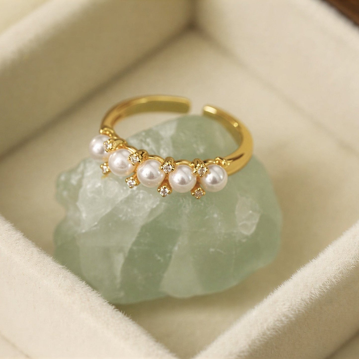 Five Perle Gull Ring