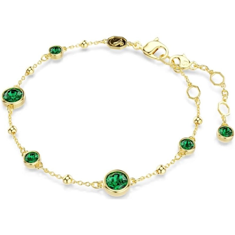 Dainty Smaragd Armbånd | Gull
