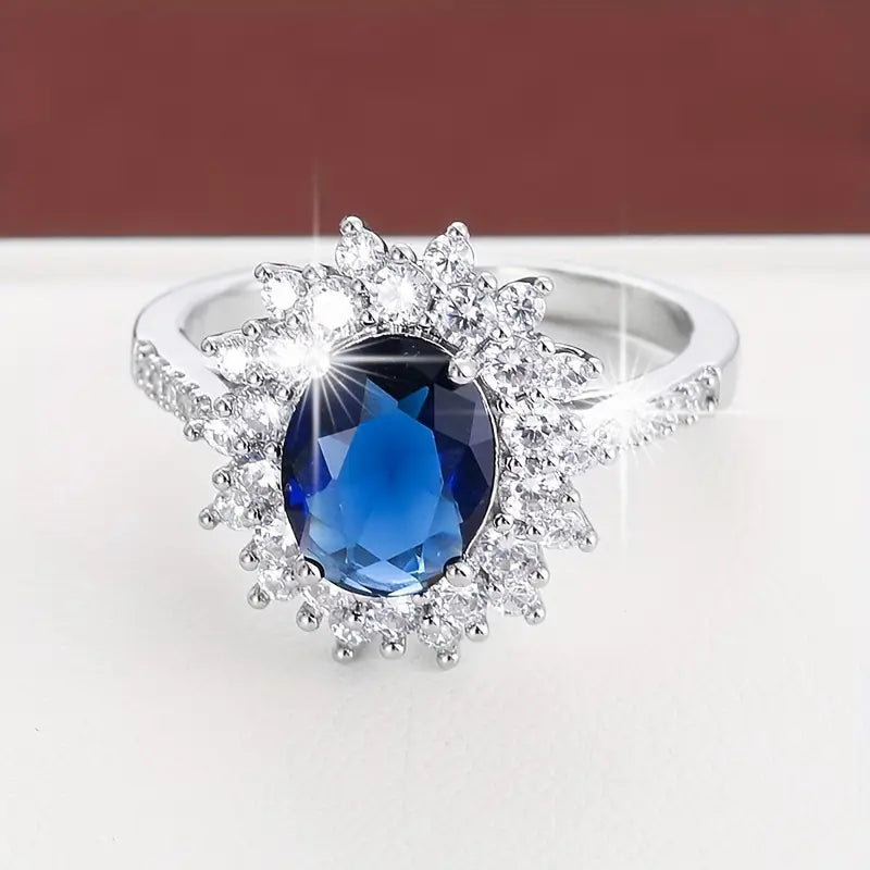 Vionne Saphirae Ring | Hvitt Gull