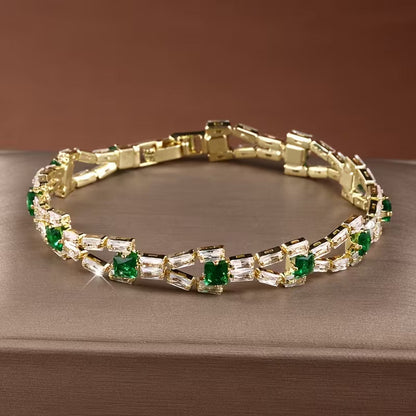 Verde Lenke Tennisarmbånd | Gull