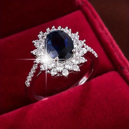 Vionne Saphirae Ring | Hvitt Gull