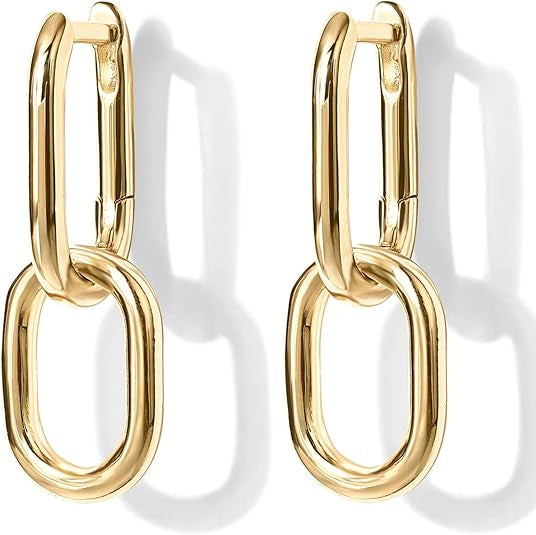 Lenke Drop Hoopringer | Gull