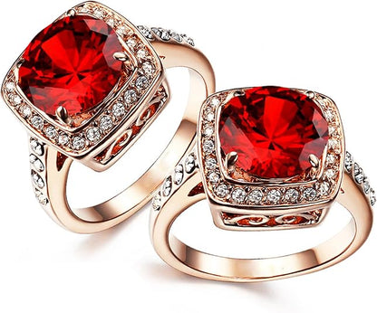 Rubin Halo Statement Ring | Rosegull