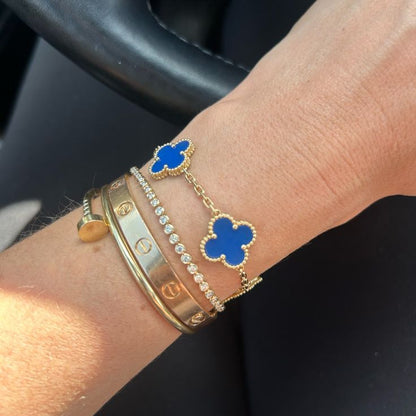 Clover Armbånd Blå