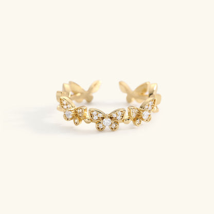 Colleen Sommerfugl Gull Ring