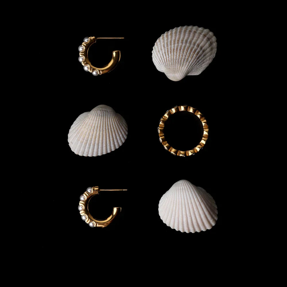Mother-of-Pearl Bedje Øredobber