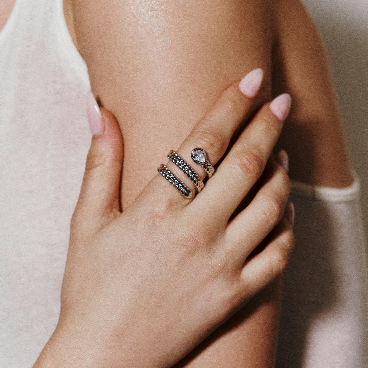 Davina Gull Serpent Ring