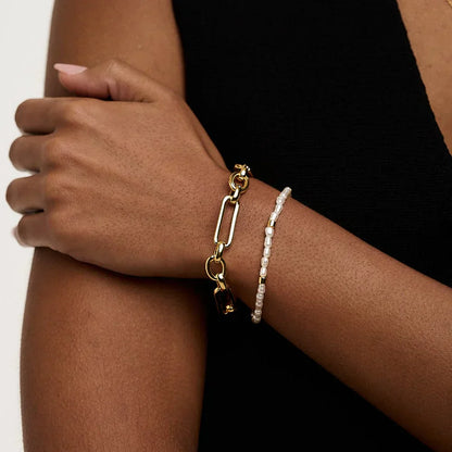 Lenke T-Bar Armbånd | Gull