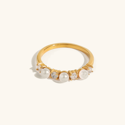 Keisha Diamant Perle Ring