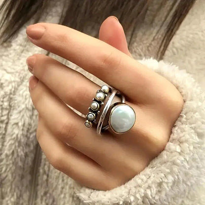 Perle Stacking Ringer Sett