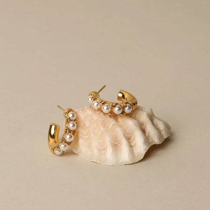 Mother-of-Pearl Bedje Øredobber