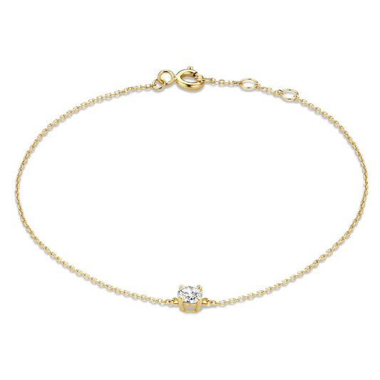 Cléa Moissanite Sten Armbånd | Gull