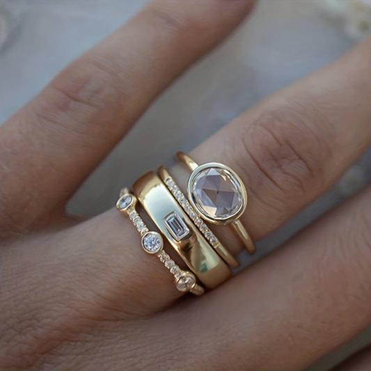 Gull Stablet Bezel Ring Sett