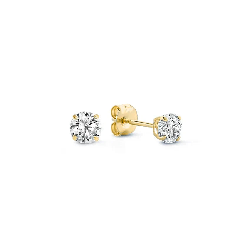 Larmes de Lune Sten Stud Øredobber | Gull