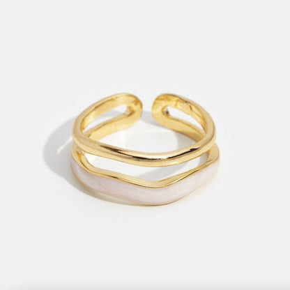 Gull Skulpturell Wrap Ring