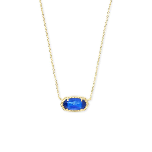 Klassisk Oval Safir Halskjede | Gull